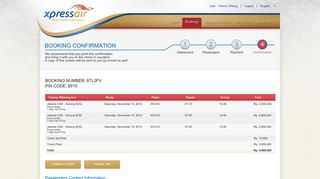 
                            4. booking confirmation - Express Air