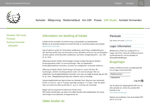 
                            1. Booking - Dansk Skuespillerforbund