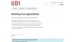 
                            12. Booking of an appointment - UDI