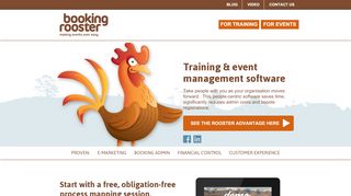 
                            11. Booking Rooster: Events, Courses, Workshops, Meetings
