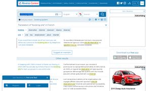 
                            11. booking-site - Translation into French - examples English | Reverso ...