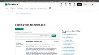 
                            3. Booking with Zenhotels.com - Holiday Travel Message Board ...