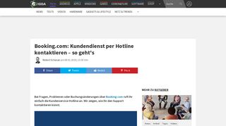 
                            5. Booking.com: Kundendienst per Hotline kontaktieren – so geht's – GIGA