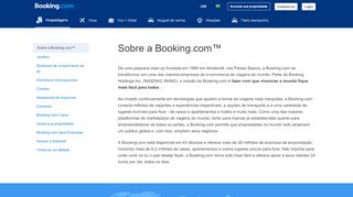 
                            10. Booking.com: Sobre a Booking.com.