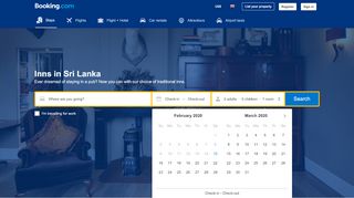 
                            2. Booking.com : Sri Lanka inns. 282 lodges in Sri Lanka.