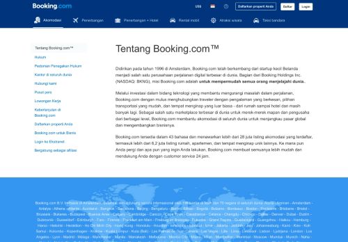 
                            10. Booking.com: Tentang Booking.com.