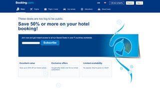 
                            8. Booking.com's last minute hotel savings start at 50%