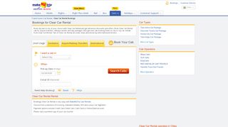 
                            2. Bookings for Clear Car Rental - MakeMyTrip