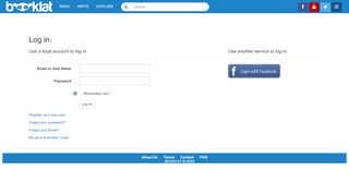 
                            2. Booklat - Log in