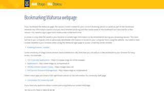 
                            5. Bookmarking Waharoa webpage - AskOtago - Service