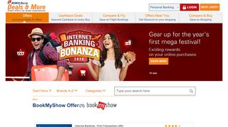 
                            13. BookmyShow Cashback, Offers, Promo codes – ICICI Bank