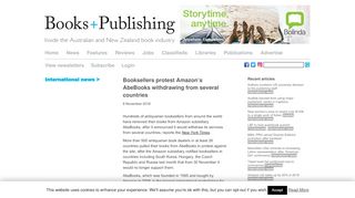 
                            7. Booksellers protest Amazon's AbeBooks withdrawing from several ...