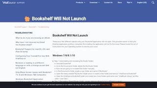 
                            11. Bookshelf Will Not Launch – Bookshelf Support - VitalSource Support