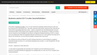 
                            11. Bookwire wächst 2017 in allen Geschäftsfeldern - Bookwire GmbH ...