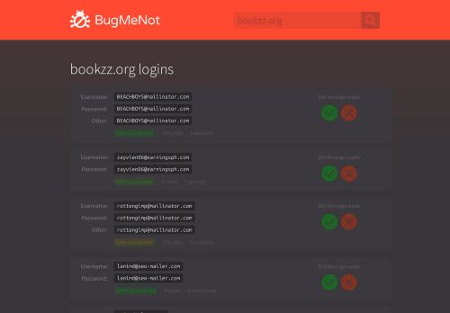 
                            12. bookzz.org passwords - BugMeNot