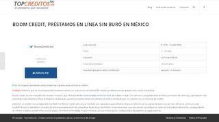 
                            4. Boom Credit, préstamos en línea sin buró en México - Topcreditos