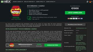 
                            12. BoomBang Casino Erfahrungen 2018 • Bis zu €1000 BoomBang Bonus