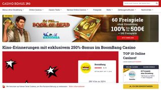 
                            9. BoomBang Casino mit exklusivem 250% Willkommensbonus | Casino ...