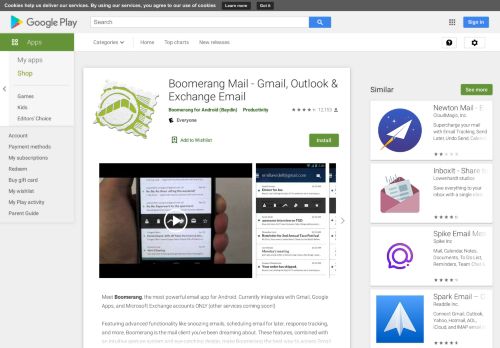 
                            9. Boomerang Mail - Gmail, Outlook & Exchange Email - Google Play पर ...