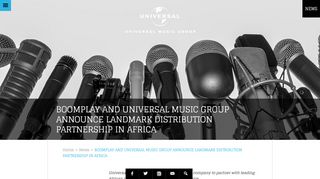 
                            9. BOOMPLAY AND UNIVERSAL MUSIC GROUP ANNOUNCE ...