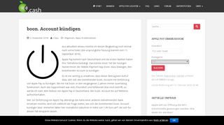 
                            8. boon. Account kündigen • Apfel.cash | Alles rund um Apple Pay