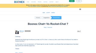
                            10. Boonex Chat+ Vs Rocket-Chat ? :: BoonEx Unity Forums