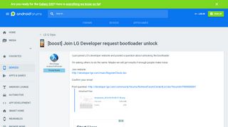 
                            13. [boost] Join LG Developer request bootloader unlock - LG G Stylo ...