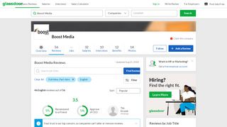 
                            6. Boost Media Reviews | Glassdoor