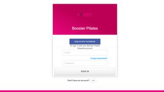 
                            12. Booster Pilates - Login - Perkville