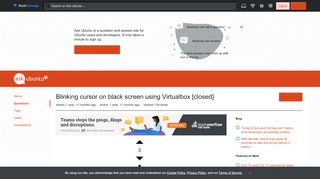 
                            9. boot - Blinking cursor on black screen using Virtualbox - Ask Ubuntu