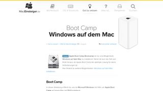 
                            6. Boot Camp – Windows auf dem Mac - MacEinsteiger.de