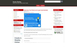
                            6. Boot into Text Mode and Login Automatically - Ubuntu Sharing