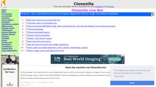 
                            3. Boot the machine via Clonezilla live - Clonezilla Live Doc