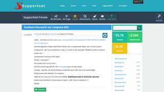 
                            5. bootbare RescueCD von Computer Bild - Supportnet Forum