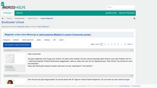 
                            5. Bootloader Unlock - Xiaomi Allgemein – Android-Hilfe.de