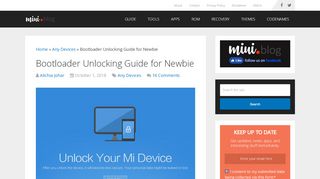 
                            7. Bootloader Unlocking Guide for Newbie | MIUI Blog