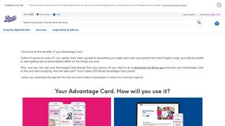 
                            3. Boots Advantage Card | Functional pages - Boots Ireland