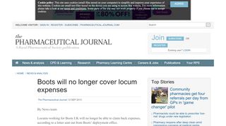 
                            4. Boots will no longer cover locum expenses | News | Pharmaceutical ...