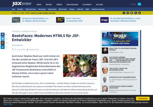 
                            9. BootsFaces: Modernes HTML5 für JSF-Entwickler - JAXenter