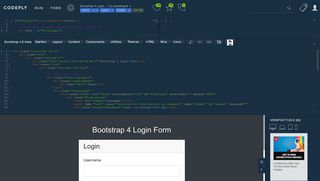 
                            1. Bootstrap 4 Login Form - Codeply