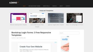 
                            12. Bootstrap Login Forms: 3 Free Responsive Templates | AZMIND