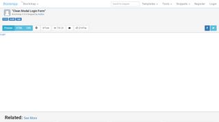 
                            5. Bootstrap Snippet Clean Modal Login Form using HTML ... - Bootsnipp