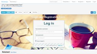 
                            3. Bootstrap Snippet Login and Registration Form using ... - Bootsnipp