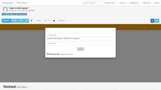 
                            10. Bootstrap Snippet login modal signup using HTML CSS ... - Bootsnipp