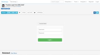 
                            2. Bootstrap Snippet Parallax Login Form [RELOAD] using HTML CSS ...