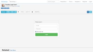 
                            1. Bootstrap Snippet Parallax Login Form using HTML CSS Bootstrap ...