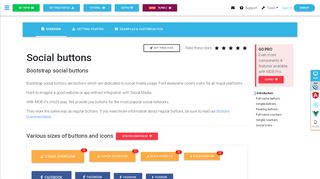 
                            3. Bootstrap Social Buttons - examples & tutorial. Basic & advanced ...