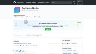 
                            5. Bootstrap Studio · GitHub