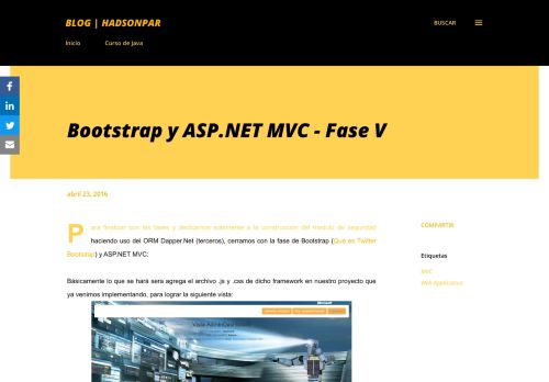 
                            10. Bootstrap y ASP.NET MVC - Fase V ~ OraNet Perú