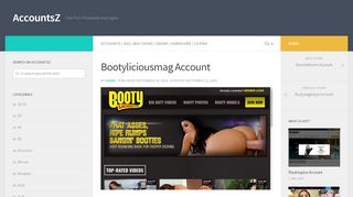 
                            3. Bootyliciousmag Account – AccountsZ